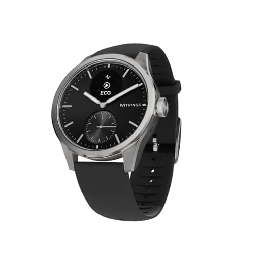 Withings ScanWatch 2 – Gesundheits-Smartwatch für Damen und Herren, EKG, SpO2, Temperatur, Schlaf-Tracker, Atemgesundheit, wasserdicht, Akku 35 Tage, Android und iOS, 42mm, Schwarz
