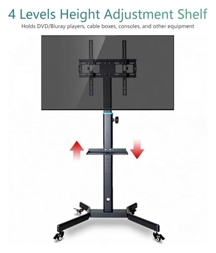 Soporte móvil para TV con ruedas y bandeja miniatura 5