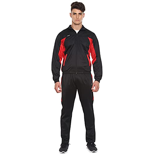 Image of Nivia Sp-05-Tracksuit /Sportswear Regular Fit Track Suits /Athletic Gym Running Jogging Suit Sets (Navy /Aqua, L)