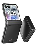 Cresee Case for Motorola Razr 2024/2025/2026 - with Built-in External Screen Protector & Hinge Protection, Slim Cover Protective Phone Case for Moto Razr 2024/2025/2026 - Matte Black