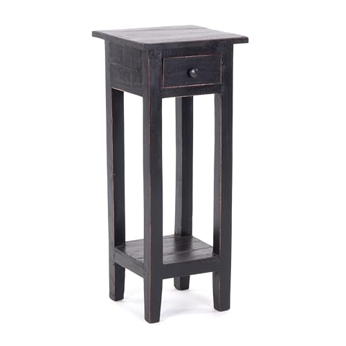 Napoleon 75 Table d'appoint en bois d'acajou 75 x 30 x 30 cm, style colonial, guéridon, petite...