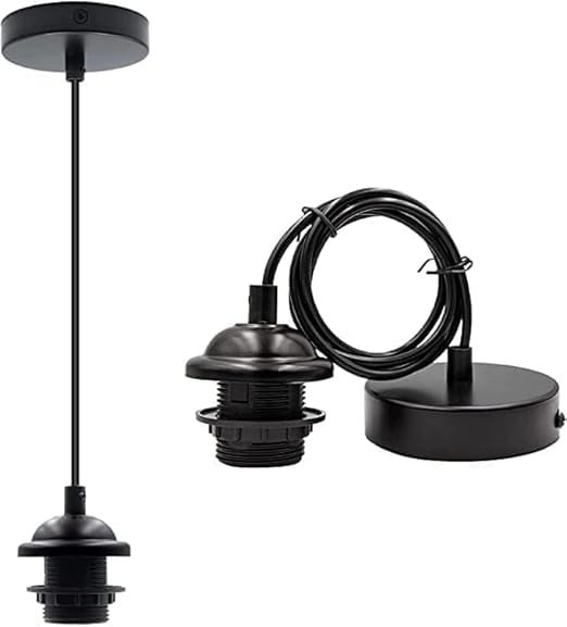 Image of Modern Amber Glass Pendant Light Set of 4 - Decorative Hanging Ceiling Lamps for Living Room, Kitchen Island, Dining Table, Cafe & Restaurant | Contemporary Adjustable Indoor Lighting Fixtures