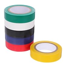 6 Roll Assorted Colors Electrical Insulating Tape Multi-Functional Wire Tape for Appliance Automotive Harnesses