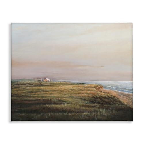 Stupell Industries Distant Seaside Cottage, 24 x 30 Inch Canvas Wall Art