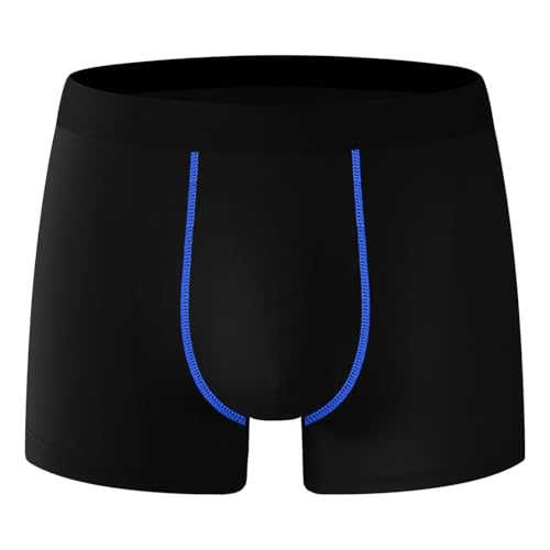 Men's Comfortable Boxer Briefs Soft and Breathable Moisture Wicking Underwear for Active and Everyday Use Blue