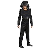 Disguise Wither Skeleton Minecraft Costume, Official Minecraft Costume with Hooded Jumpsuit for Kids, Child Size (7-8)