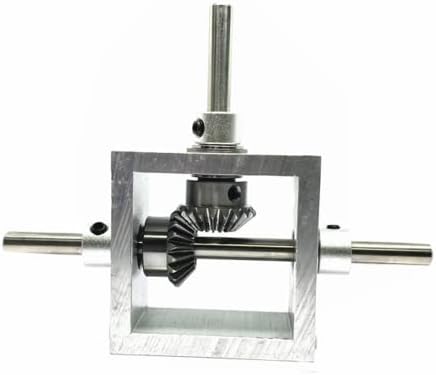 PGFUN 1:1 Right Angle Bevel Gearbox 1 Module 20 Teeth 90° Angle Drive Steering Gear Device Simple Mechanical DIY Module with 8mm Shaft