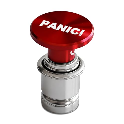 Image of PANIC Button Car Cigarette Lighter Plug, Car Cigarette Lighter Replacement, Aluminum Alloy Push Button Lighter Plug, Standard 12V Fast Heating Power Socket for Auto