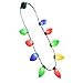 Windy City Novelties Original LED Light Up Christmas Bulb Necklace Party Favors Ugly Xmas Party (1 Pack)