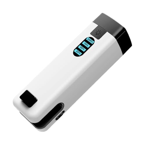 Máquina de sellado al vacío de alimentos, sellado eléctrico compacto con cortador de linterna, función de visualización de batería, dispositivo de embalaje eficiente, ideal para el hogar, camping