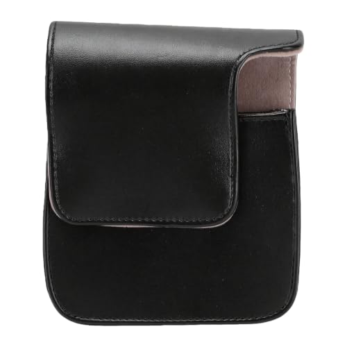 Étui pour Instax Mini 90 housse en cuir noir avec sangle réglable