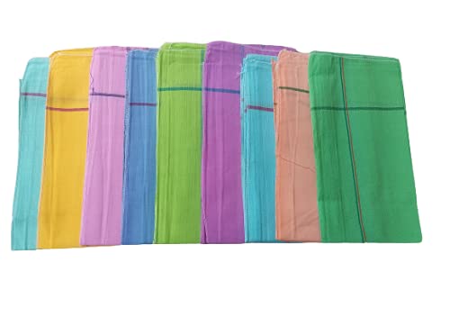 Men's Cotton Handkerchiefs - Pack of 15 -Plain Color 18 * 18 inches XL Medium Size. 100% Pure Cotton-picture-22