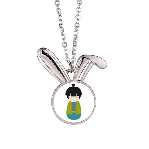 Collier lapin japonais vert pour sublimer vos tenues d'été