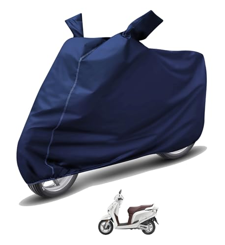 Image of Auto Hub Waterproof Scooty Cover Compatible with Aviator Dustproof, UV Protection Two Wheeler Scooty Aviator Cover - Blue