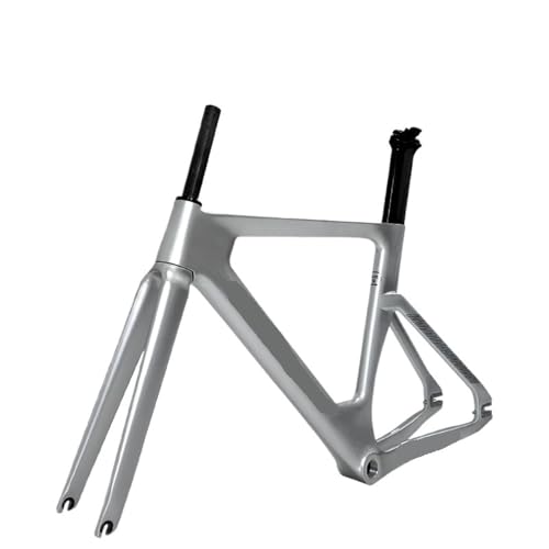 T700 �J�[�{���g���b�N�o�C�N�t���[�� BSA �{�g���u���P�b�g�Œ�M�A�t���[�� 120*9 �~�����[�g�����A�h���b�v�A�E�g���[�V���O�t���[���Z�b�g(Metallic silver-A,49cm Matte)