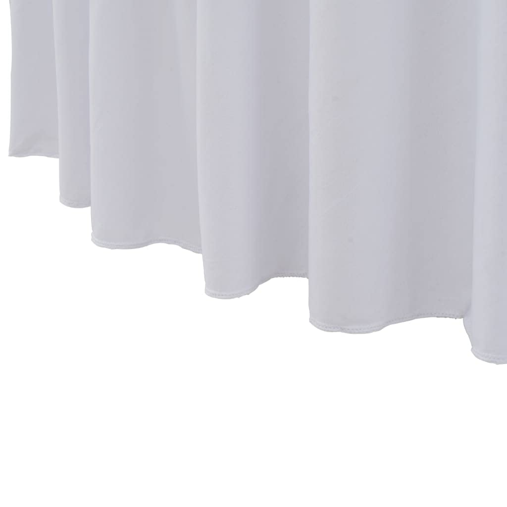 Générique Tischdecke, elastisch, Tisch mit Unterrock, 2-teilig, 180 x 74 cm, Weiß | 10 % Elastan, Fußbezug, maschinenwaschbar bei 40 °C, Stretch für Veranstaltungen