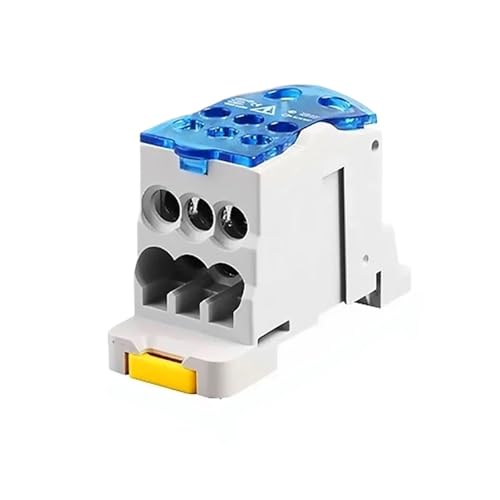 ���[���[�q�d���{�b�N�X UKK80A/125A/160A/250A/400A�z�d�{�b�N�X 1���͕����o�� �d�����d�C�R�l�N�^�ڑ� DIN���[���[�q��(UKK-160A-Blue,5PCS)