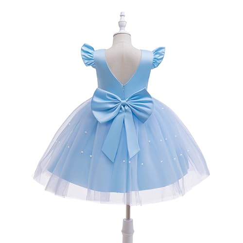 Weileenice Flower Girls Tulle Dress Kids Bridesmaid Wedding Party Birthday Communion Princess Tutu Dresses2