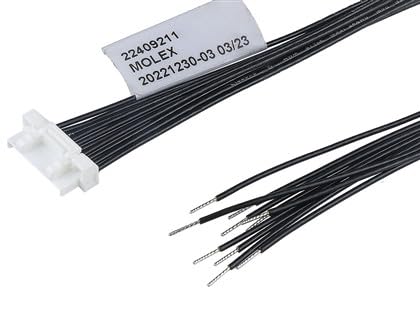 Molex/Waldom, 224092-1104, Cable Assembly CLIK-Mate Plug to Free End 10 Ways 1.25 mm 1 Row 600 mm 23.62 (10 Item/s)