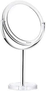 Auxmir Magnifying Makeup Mirror with 1X / 7X Magnification, High Definition, 6 Double Sided Vanity Tabletop Mirror with Crystal-like Style, 360° Rotation for Dressing Table, Desk, Bathroom, Bedroom
