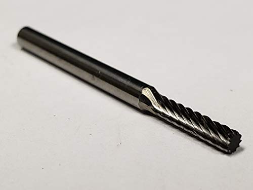 Fresa cilíndrica de carburo sólido, corte simple, forma A miniatura 1