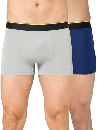 Image of Bummer Men's Finest Modal Underwear with Ultra Soft 4-Way Stretch Fabric for Ultimate Comfort - Anti-Bacterial & Breathable Solid Trunks Innerwear Combo Pack for Men