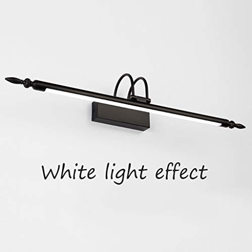 Lampe de miroir de bain LED orientable pour rasage précis
