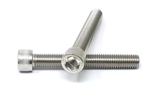 Image of iexcell 2 Pcs M14 x 100mm Thread Pitch 2 mm Stainless Steel 304 Hex Socket Head Cap Screws Bolts Kit