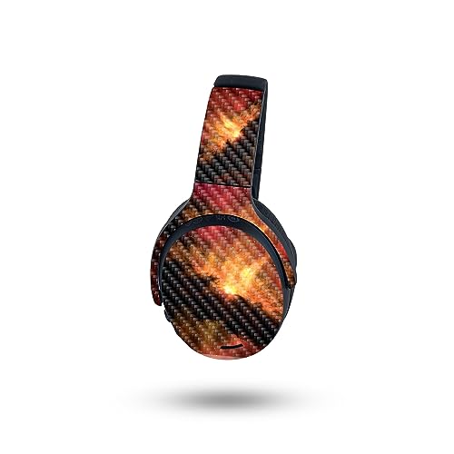 Image of MightySkins Carbon Fiber Skin Compatible with Skullcandy Crusher ANC 2 - Spacial Overload | Protective, Durable Textured Carbon Fiber Finish | Easy to Apply