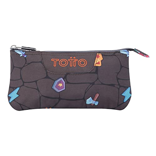 Estuche Escolar Tres Compartimentos Estampado Videojuego - Tablero