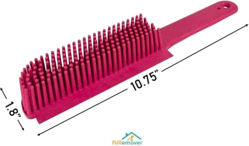 Image of FURemover Pet Hair Removal Rubber Broom & Lint Brush, 58 inch Telescopic Handle