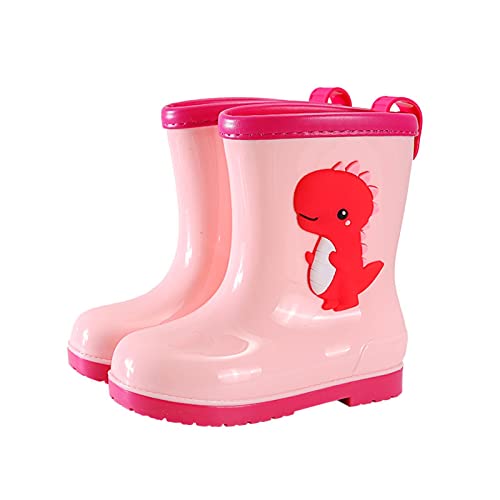 Toddler Dinosaur Rain Boots Little Girls Water Boots Kids' Rainboots Rubber Waterproof Non Slip Rain Boots For Kids