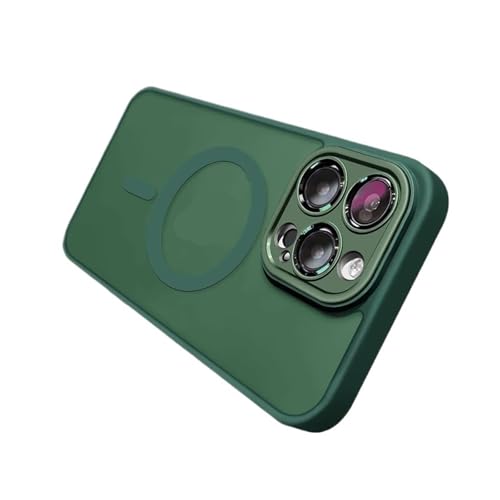 Coque Magsafe iPhone 14 Pro Max étui bleu mat pour protection objectif en déplacement