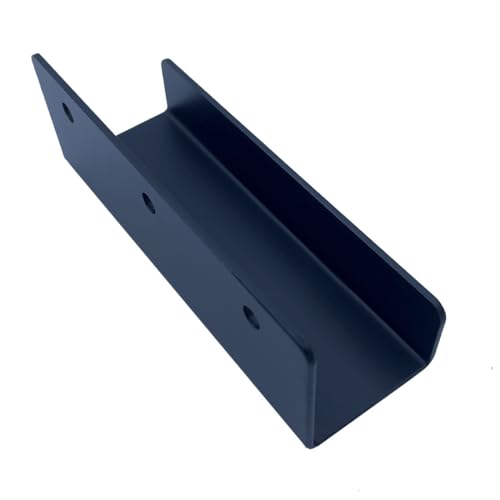 Image of 4 PCS Black Steel Wall Tile Bracket, Ladder Hanger for Wall Mount, U Bracket, Billboard Hook, Thickness 2 mm, Slot Width 38mm