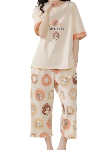 Image of Louis Luxe Womens Korean Night Dress || Full Pyjama Set || Korean Nightsuit || Women Nightwear ||Round Neck Full Sleeve Nightsuit || Loungewear || Everyday Nightdress (ND-17)