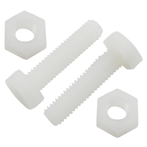 Murtenze QZD0620005 30 Pairs M6X25Mm Nylon Hex Bolts Plastic Hex Nuts Full Thread Hex Head Screws And Nuts Set thumb #4
