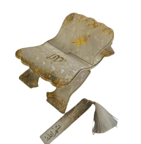 Luxury Black Gold Resin Rehal | Foldable Quran Book Stand | Elegant Islamic Decor for Ramadan, Eid & Muslim Homes-image-14