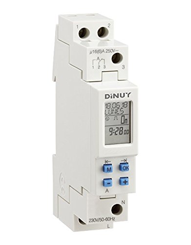 Interrupteur horaire Terminal Micro 5 Dinuy pour automatisme d'éclairage de jardin