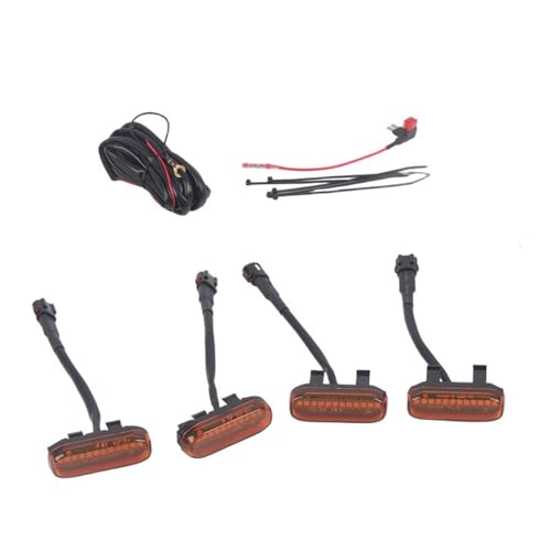 Image of HIGH FLYING for Toyota RAV4 2019-2025 Car Accessories Front Center Grille Insert LED Lights ABS 4pcs Amber Lense (Not Suitable For Prime & Adventure)