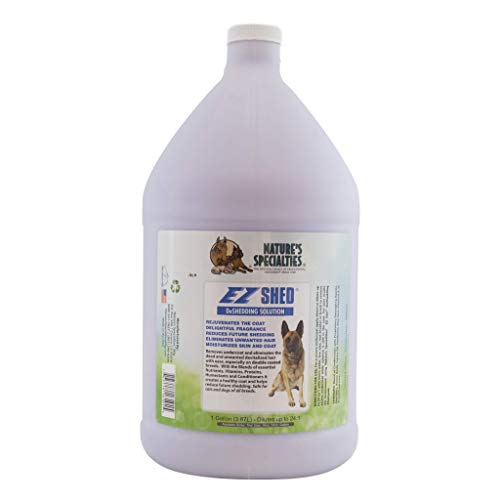 Nature's Specialties Ez Shed Ultra Concentrated Dog Conditioner For Pets, Makes Up To 24 Gallons, Natural Choice For Professional Groomers, Deshedding Solution, Made In Usa, 1 Gal #TOP11