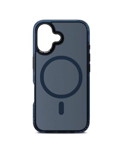 Image of DailyObjects Polycarbonate Nimbus Magnetic Protective Case Cover Compatible with iPhone 16 Plus |Camera & Body Protection | Scratch Resistant|Precise Cutouts & Modern Design|Wireless Charging Blue