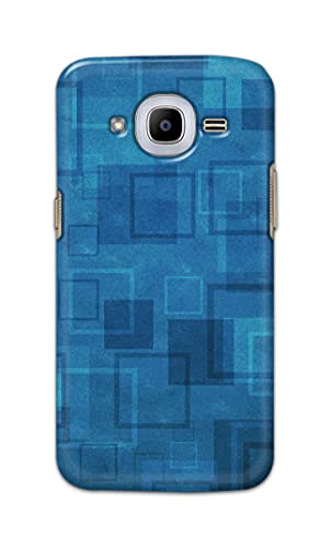 Image of Printed Hard Back Cover Case for Samsung Galaxy J2 Pro 2016 | Samsung J2 2016 | J2 6 2016 Back Cover (Plain Azure Blue) -1302