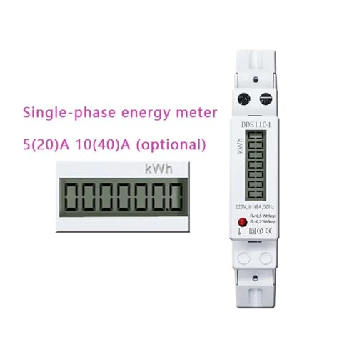 Compteur kwh électricité précis 10(40)A écran LCD rétroéclairé - 2