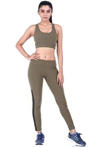 Image of Women's JUST-Dry Ankle Length Gym Workout Yoga Fitness Active Sports Pants