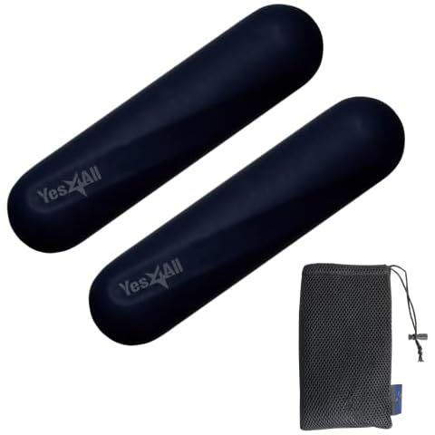Yes4All Juego de 2 mancuernas con revestimiento de silicona suave Cover
