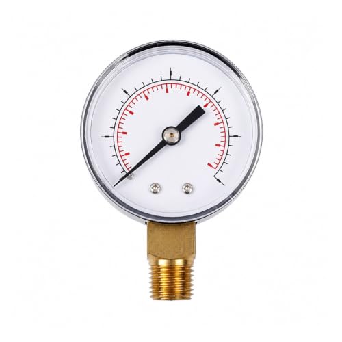 Manómetro de baja presión para solucionar fugas de aire en roscas 1/4 BSPT