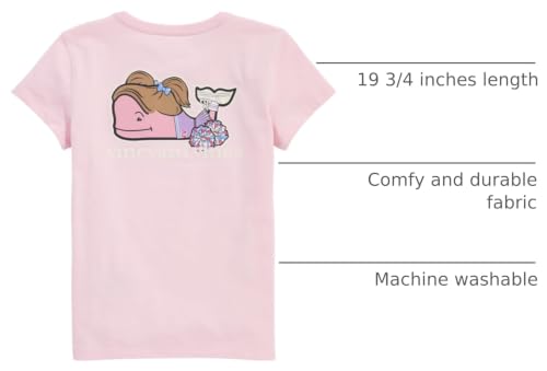 Image of Vineyard Vines Girls' Girls' Glitter Cheerleader Whale Short-Sleeve Pocket Tee