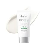 d'alba Piedmont Italian White Truffle Waterfull Mild Sunscreen, Vegan, Mineral Sunscreen, BROAD SPECTRUM SPF 50+ Non-Nano Suitable for Sensitive Skin, Korean Skin Care (1.69 fl. oz)
