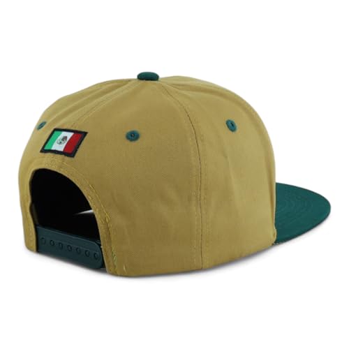 Image of Hecho En Mexico Eagle 3D Embroidered Flat Bill Snapback Cap