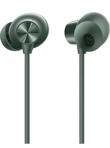 Image of Z2 ANC Bluetooth Neckband Earphones, Green | 12.4mm Bass Drivers, 45dB Active Noise Cancellation, 28H Battery Life, Fast Charging, Lightweight Flexible